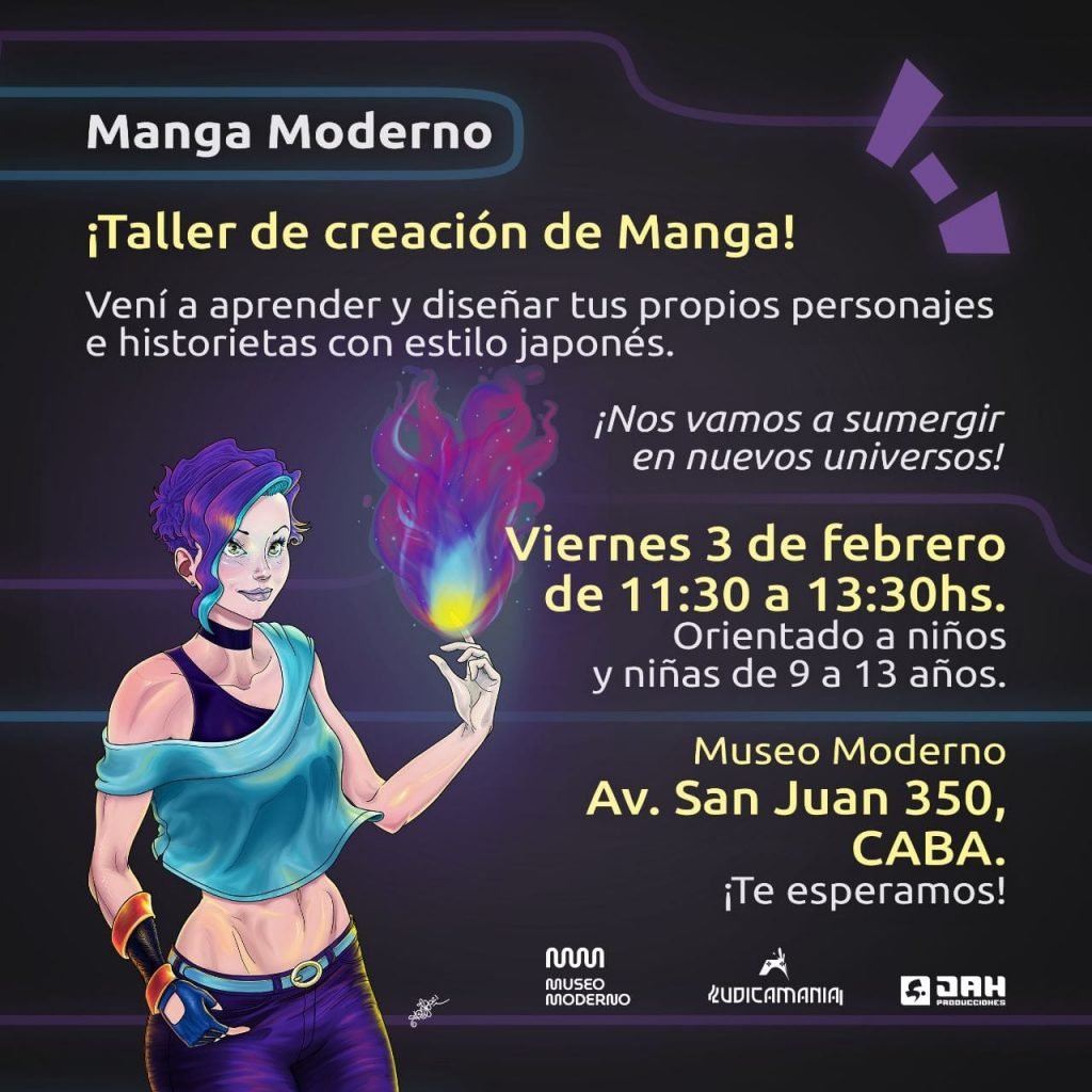 Taller de manga en el museo moderno de Buenos Aires